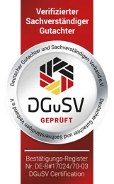 DGuSV-Siegel: Verifizierter Sachverständiger
